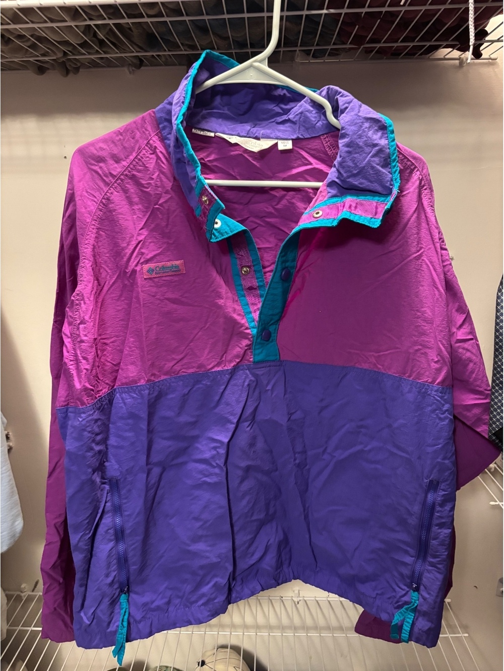 Columbia Men's Colorblock Windbreaker Jacket Medium